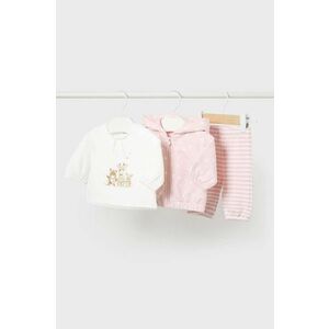 Mayoral Newborn compleu bebe 3-pack culoarea roz, 2613 imagine