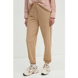 Gant pantaloni de trening culoarea bej, melanj imagine