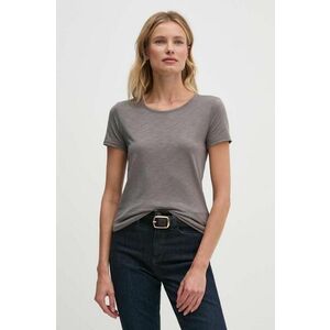 Sisley tricou femei, culoarea gri imagine