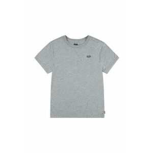 Levi's tricou de bumbac pentru copii culoarea gri, neted imagine