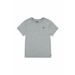 Levi's tricou de bumbac pentru copii culoarea gri, neted imagine