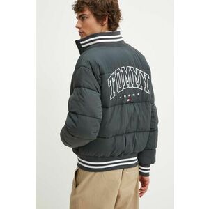 Tommy Jeans geaca bomber barbati, culoarea gri, de iarna, oversize, DM0DM19640 imagine