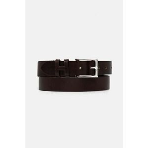 Hackett London curea de piele barbati, culoarea maro, HM413177 imagine