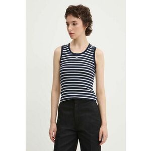 Tommy Jeans top femei, culoarea albastru marin, DW0DW19816 imagine