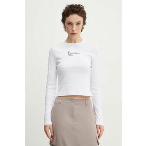 Karl Kani longsleeve femei, culoarea alb, 61240014 imagine