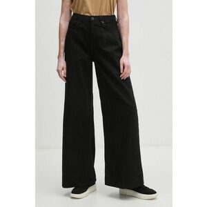 Pepe Jeans jeansi WIDE LEG JEANS UHW femei, culoarea negru, PL204740XH6 imagine