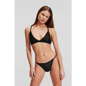 Karl Lagerfeld sutien culoarea negru, dantela, modelator, 246W2100 imagine