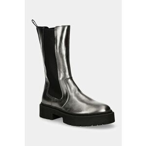 Steve Madden botine Ginny femei, culoarea argintiu, cu toc plat, SM11003332 imagine