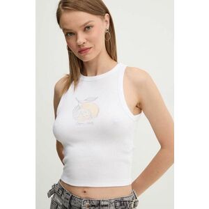 Hollister Co. top femei, culoarea alb imagine