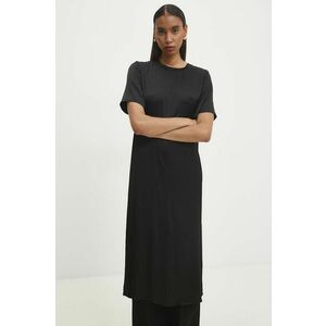 Answear Lab rochie culoarea negru, midi, drept imagine