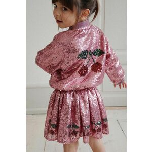 Konges Sløjd fusta fete STARLA SEQUIN SKIRT culoarea roz, mini, evazati, KS101691 imagine