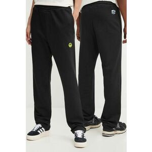 Barrow pantaloni de trening din bumbac culoarea negru, neted, F4BWUAFP140 imagine