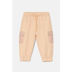 United Colors of Benetton pantaloni de trening pentru copii culoarea portocaliu, neted, 34JZGF043 imagine