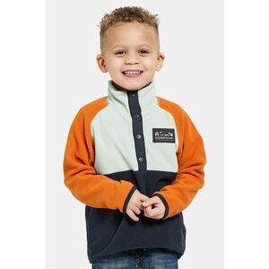 Didriksons hanorac polar pentru copii MONTE KIDS HALF BU culoarea albastru marin, modelator, 505590 imagine