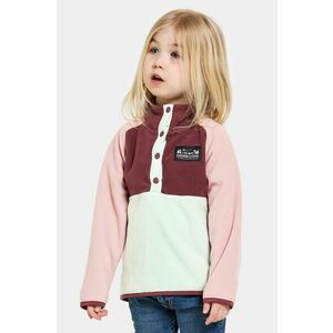 Didriksons hanorac polar pentru copii MONTE KIDS HALF BU culoarea roz, modelator, 505590 imagine