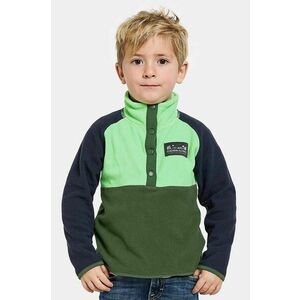 Didriksons hanorac polar pentru copii MONTE KIDS HALF BU culoarea verde, modelator, 505590 imagine