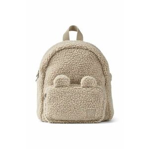 Liewood ghiozdan copii Allan Pile Backpack with ears culoarea bej, mic, neted, LW19359 imagine