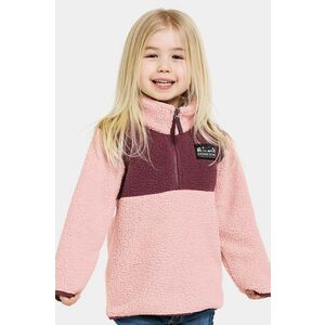 Didriksons hanorac polar pentru copii GOSIG KIDS HALFZIP culoarea roz, modelator, 505536 imagine