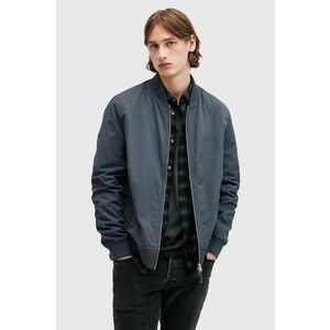 AllSaints geaca bomber BASSETT barbati, culoarea albastru marin, de tranzitie, M077OB imagine