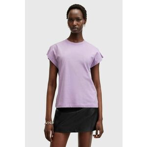 AllSaints tricou din bumbac RUE TEE femei, culoarea violet, W185JB imagine