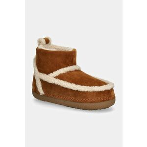 Inuikii cizme de zapada din piele intoarsa Classic Shearling Low culoarea maro, 75101-009 imagine