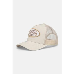 Von Dutch sapca TRUCKER BOSTON culoarea bej, cu imprimeu, 7030442 imagine