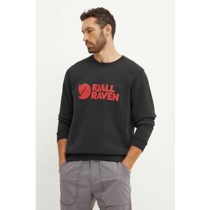 Fjallraven bluză trening Fjällräven Logo culoarea negru, cu imprimeu, F84142.550 imagine