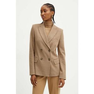 Weekend Max Mara sacou culoarea maro, cu doua randuri de nasturi, 2425916012600 imagine