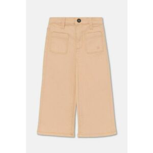 United Colors of Benetton pantaloni copii culoarea portocaliu, neted, 41HQGF020 imagine