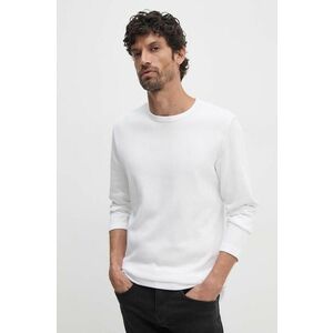 Lindbergh longsleeve din bumbac culoarea alb, neted, 30-403021 imagine