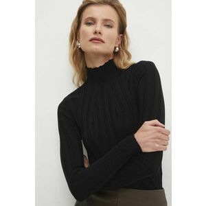 Answear Lab pulover femei, culoarea negru, light, cu turtleneck imagine