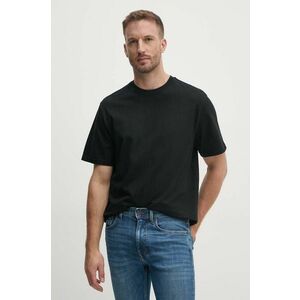 United Colors of Benetton tricou din bumbac barbati, culoarea negru, neted, 3MI6U109K imagine