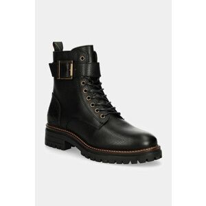 Barbour botine LFO0637BK52 Heidi femei, culoarea negru, cu toc plat, LFO0637BK52 imagine