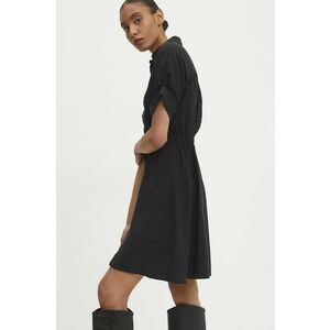 Answear Lab rochie culoarea negru, mini, evazati imagine