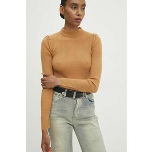 Answear Lab pulover femei, culoarea maro, light, cu turtleneck imagine