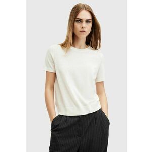 AllSaints tricou de lana BERN culoarea alb, W108KB imagine