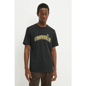 Converse Tricou bărbați Tricou bărbați, negru, mărime M imagine