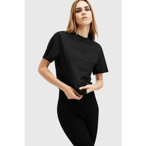 AllSaints tricou din bumbac HOLLI femei, culoarea negru, W187JB imagine