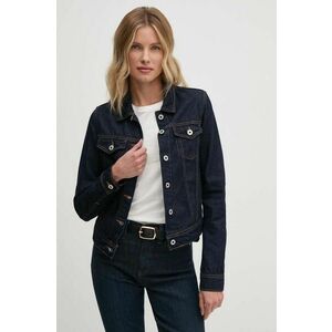 Pepe Jeans geaca SLIM JACKET femei, culoarea albastru marin, de tranzitie, PL402430AB2 imagine