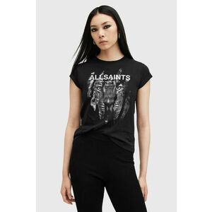 AllSaints tricou din bumbac RIPROAR femei, culoarea negru, W183JB imagine