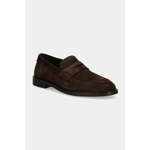 Gant mocasini din piele intoarsa Lozham barbati, culoarea maro, 29673745 G399 imagine