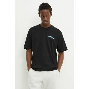 Vans tricou din bumbac barbati, culoarea negru, cu imprimeu, VN000KHTBLK1 imagine