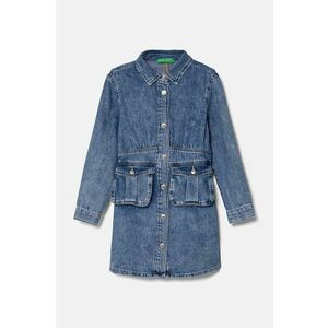 United Colors of Benetton rochie din denim pentru copii mini, evazati, 4AD6CV02P imagine