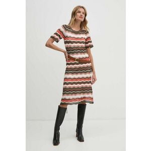 Pepe Jeans rochie HAVEN DRESS midi, evazati, PL953590 imagine