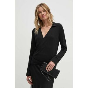 Sisley bluza femei, culoarea negru, neted, 3FTRL400R imagine