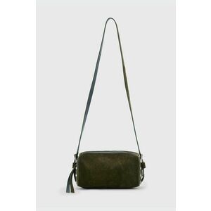 AllSaints geanta de mana din piele intoarsa MIRO culoarea verde, W065XB imagine