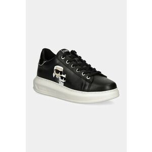 Karl Lagerfeld sneakers din piele KAPRI culoarea negru, KL62524T imagine