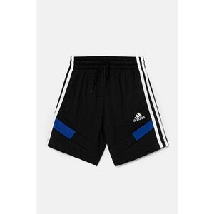 adidas pantaloni scurți din bumbac pentru copii B SH CB culoarea negru, cu imprimeu, talie reglabila, JE0315 imagine