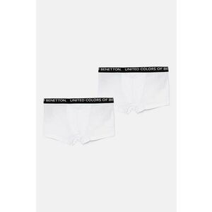 United Colors of Benetton boxeri copii 2-pack culoarea alb, 3OP80X230 imagine