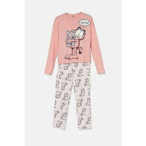 United Colors of Benetton pijama copii culoarea roz, modelator, 3Y5E0P06V imagine